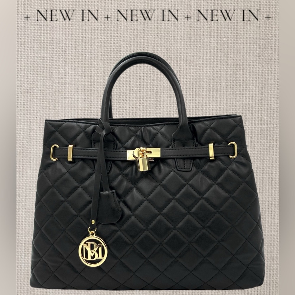 Upgrade Your Style with the Black Diamond Badgley Mischka Vegan Leather Tote